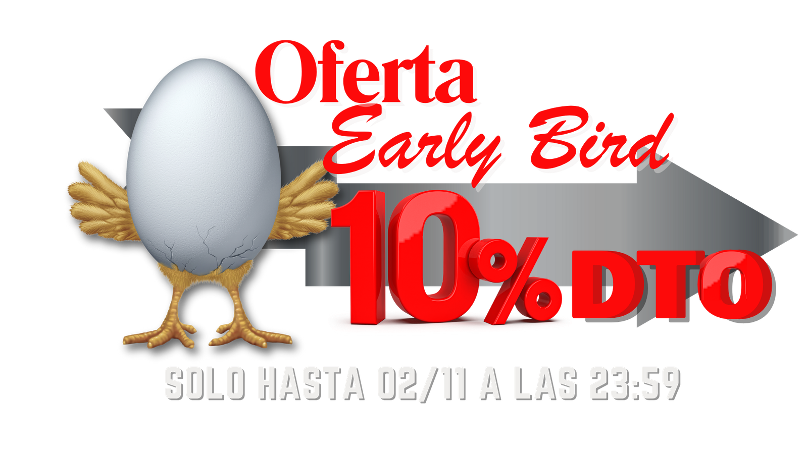 Oferta Early Bird 10% de descuento hasta el 02/11 a las 23:59 para el workshop de rentabilidad en hostelería en Valencia